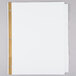 A white file folder with 8 white tabs and gold writing.