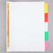 A white file with Avery Write & Erase multi-color tabs.