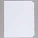 A white file folder with Avery Print-On tabs.