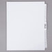A white sheet of paper with Avery 27-tab legal exhibit dividers.