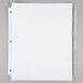 A white paper with Avery clear plastic tab dividers on top.