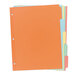 A stack of Avery Write-On paper dividers with multi-color tabs.