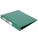 Avery green durable binder with label in 1" slant rings.