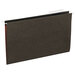 A brown UNV14213 legal size file folder with white tabs.