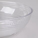 A clear Camwear round bowl with a ribbed design.