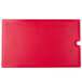 A red rectangular plastic Cambro Versa Well cover with a white border and a handle.