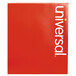 A red rectangular Universal classification folder box with white text.