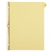 A yellow Universal plastic-coated tab divider for a file folder with 12 tabs.