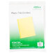 A package of Avery plastic tab dividers with yellow tabs.