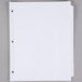 A white paper Universal 5-tab divider set with holes.