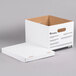 A white Universal letter/legal storage box with the lid off.