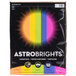 A black package of Astrobrights color paper cardstock with a colorful logo on it.