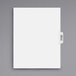 A white file folder with Avery Legal Exhibit Table of Contents side tab divider.