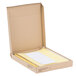 A cardboard box with Universal Buff Clear Extended Length Insertable 5-Tab Divider Sets inside.
