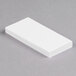A stack of white paper with clear plastic Universal Buff extended length insertable tab dividers.