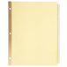 A yellow Universal Buff 5-tab divider set in a yellow file folder.
