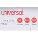 A white package of Universal 11" x 17" copy paper with red text and red circles.