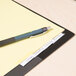 A pen on a Universal clear file folder divider.