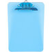 A blue Universal plastic clipboard with a blue clip.
