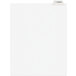 A white rectangular Avery legal file folder tab divider with a black border.