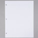 A white sheet of paper with 3 holes.