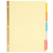 A yellow file with Universal multicolored insertable tabs.