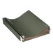 A stack of green UNV24115 reinforced hanging file folders.