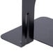 A pair of black steel square bookends.
