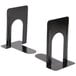 A pair of black metal Universal economy standard bookends.