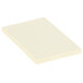 A white notepad with yellow lined paper.
