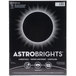 A black Astrobrights box with white text and circles containing 100 sheets of Eclipse Black cardstock.