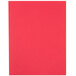 A red rectangular paper with a white border.