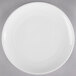 A white Reserve by Libbey porcelain coupe plate.