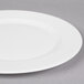 A Reserve by Libbey white porcelain plate with a wide rim.