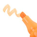 A Universal Fluorescent Orange highlighter pen with a wavy line on it.
