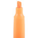 A close up of a Universal Fluorescent Orange Highlighter pen.