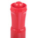 A red plastic container of Universal red chisel tip permanent markers.