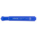 A Universal blue chisel tip marker with white writing.