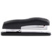 A Bostitch black stapler with a silver handle.