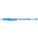 A Bic blue ballpoint pen with a white background.