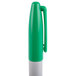 A green and white Sharpie Fine Point Permanent Marker.