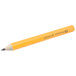 A yellow Universal Golf pencil with a black tip.