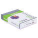 A white box of Universal Orchid Color Copy Paper with a purple flower on it.