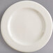 A Homer Laughlin ivory china plate on a white background.