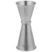 An American Metalcraft stainless steel Japanese style jigger with 1 and 1.25 oz. measurements.