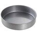 A Chicago Metallic round aluminized steel cake pan.