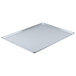 A slate blue Cambro dietary tray with a white background.
