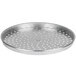 An American Metalcraft perforated aluminum pizza pan with round holes.