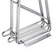 An Advance Tabco double wall mounting bracket for shelves with metal bars.