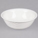 A CAC Garden State bone white porcelain bowl with a curved design.